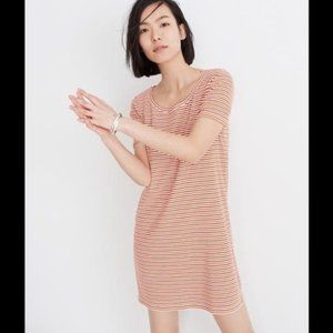 Madewell Ribbed Striped Tee Dress NWOT